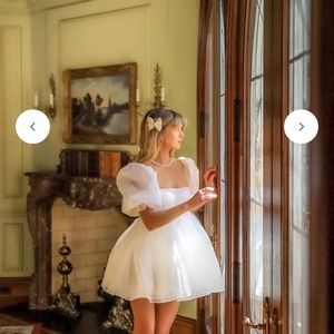 Selkie puff dress in ivory